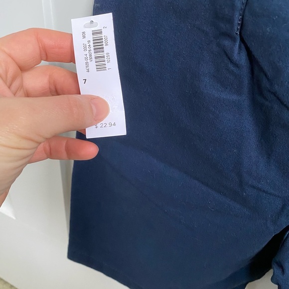 7y Navy Blue Chino Shorts NWT - Picture 5 of 5